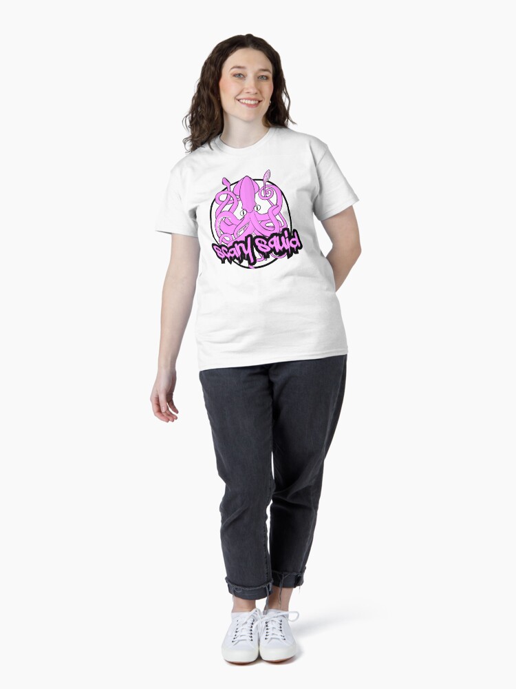 Thumbnail 4 of 7, Classic T-Shirt, Scary Squid designed and sold by bpatrickvoice.