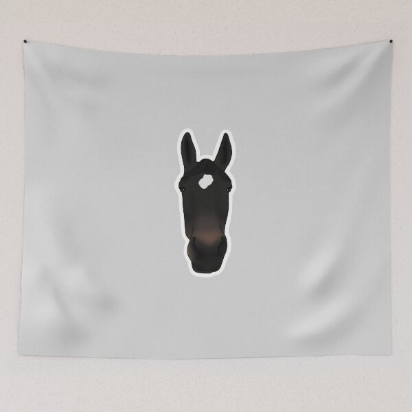 Item preview, Dark bay horse with white marking designed and sold by Bridgethendy.