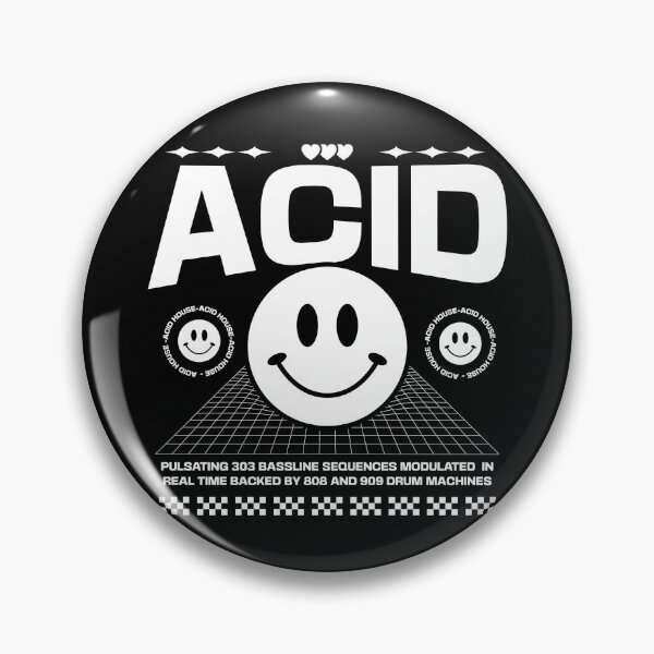 Artikelvorschau, ACID HOUSE - 3 Smileys Side By Side (weiß) entworfen und verkauft von Discothreadz.