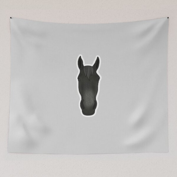 Item preview, Dark gray horse designed and sold by Bridgethendy.