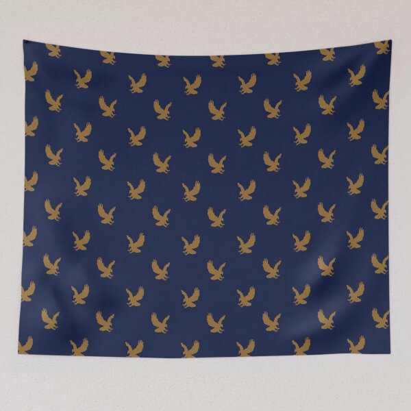 Artikelvorschau, Eagle House Farben Bronze Muster auf Blau entworfen und verkauft von ArtCounts.