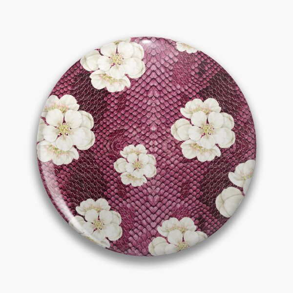 Item preview, Snakeskin Background with Pear Petals designed and sold by WhiteSoftPetals.