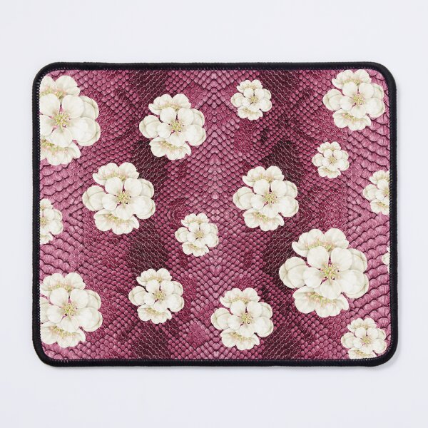 Item preview, Snakeskin Background with Pear Petals designed and sold by WhiteSoftPetals.