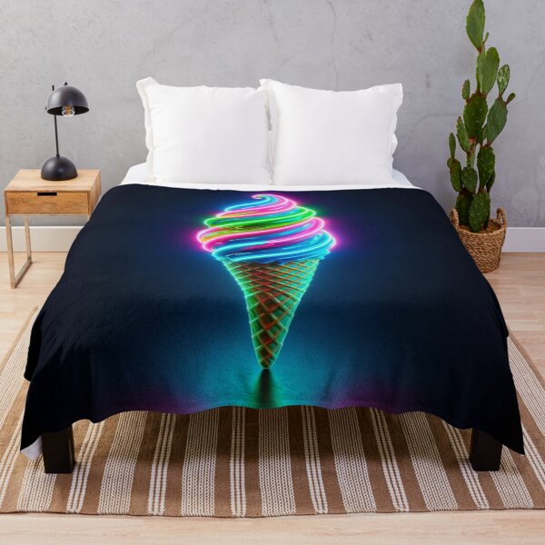 Item preview, Helado de Neón Retro Futurista designed and sold by ArtemisDesignAI.