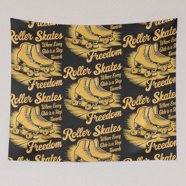 Item preview, Orange and Black Roller Skates: A Symbol of Freedom and Joy designed and sold by SplashTastic.