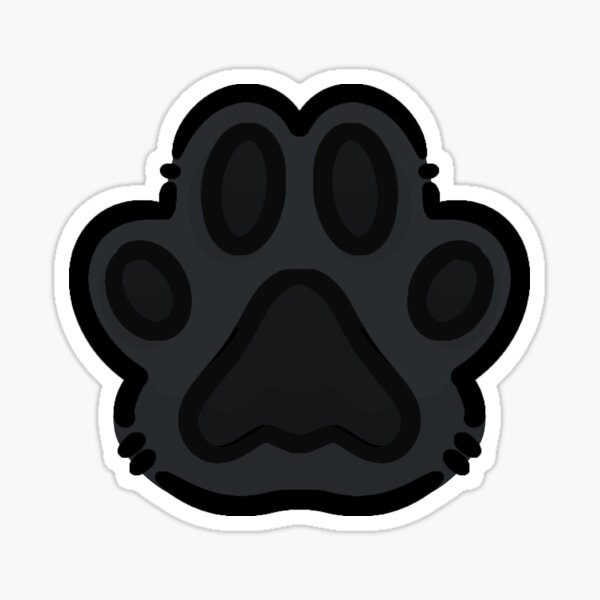 Item preview, Paw Print of Approval - Black designed and sold by blurryspirits.