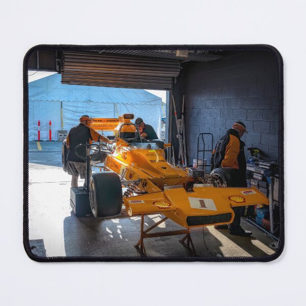 Item preview, Formula 5000 Matich A50 in the pit garage designed and sold by Stuart Row.