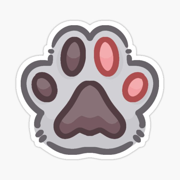 Item preview, Paw Print of Approval - Light Gray designed and sold by blurryspirits.