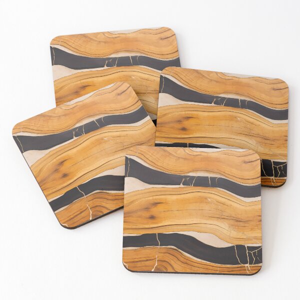 Item preview, Black and Gold wooden texture designed and sold by L7GraphicLab.
