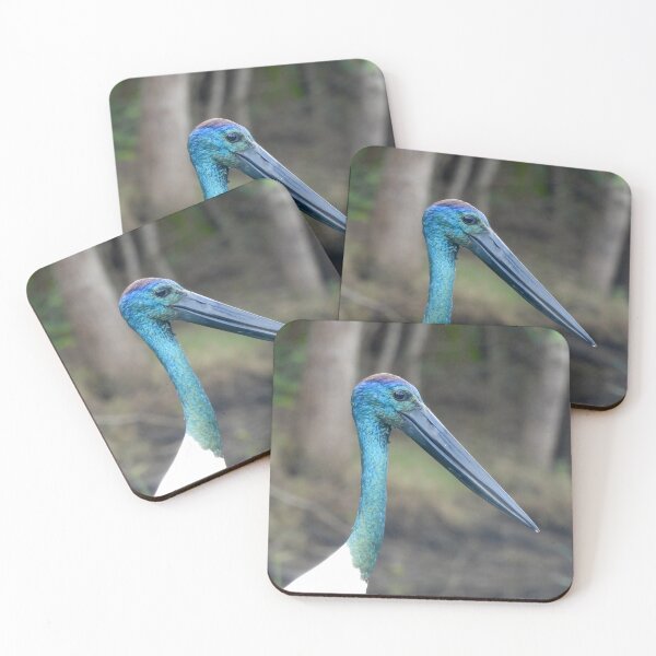 Item preview, Jabiru Black-necked Stork face designed and sold by Mark Grimsley.