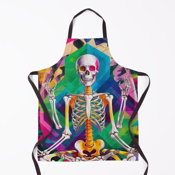 Item preview, colorful meditating skeleton designed and sold by ururuty.