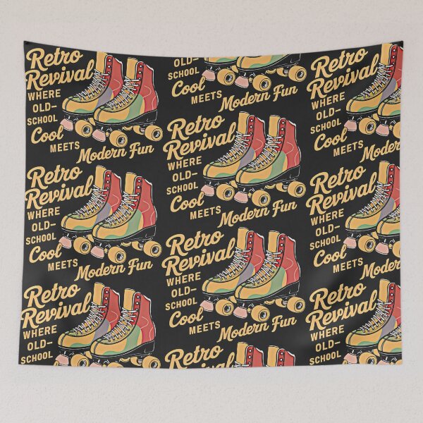 Item preview, Orange and Black Roller Skates: A Retro Revival with a Modern Twist designed and sold by SplashTastic.