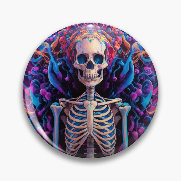 Item preview, abstract meditating skeleton designed and sold by ururuty.