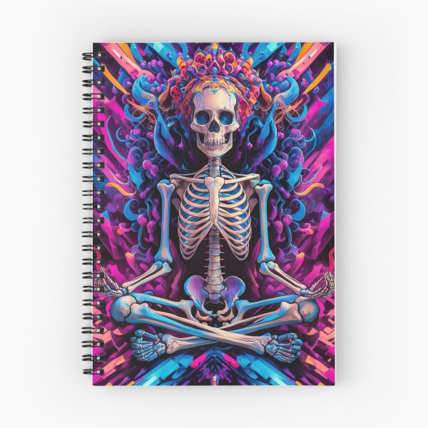 Item preview, abstract meditating skeleton designed and sold by ururuty.