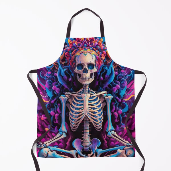 Item preview, abstract meditating skeleton designed and sold by ururuty.