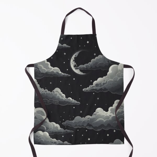 Item preview, Dark Night Sky With Stars Clouds & Moon designed and sold by GrinGalore.