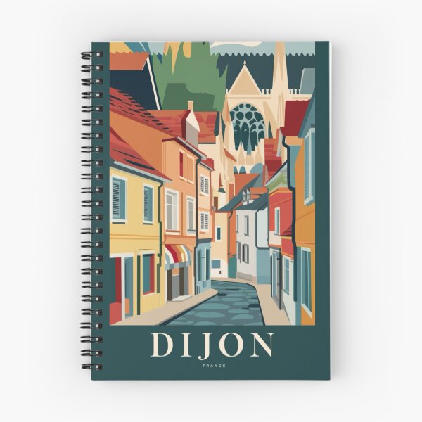 Item preview, Dijon, France. Vibrant and Colorful StreetScape Travel Poster.  Art By Carraann  designed and sold by CARRAANN.