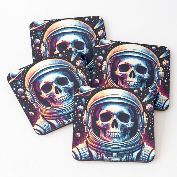Item preview, Astronaut Skull Pixel Realm designed and sold by Divyansh200102.