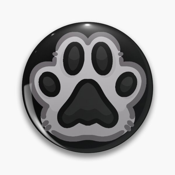 Item preview, Paw Print of Approval - Black and Gray designed and sold by blurryspirits.