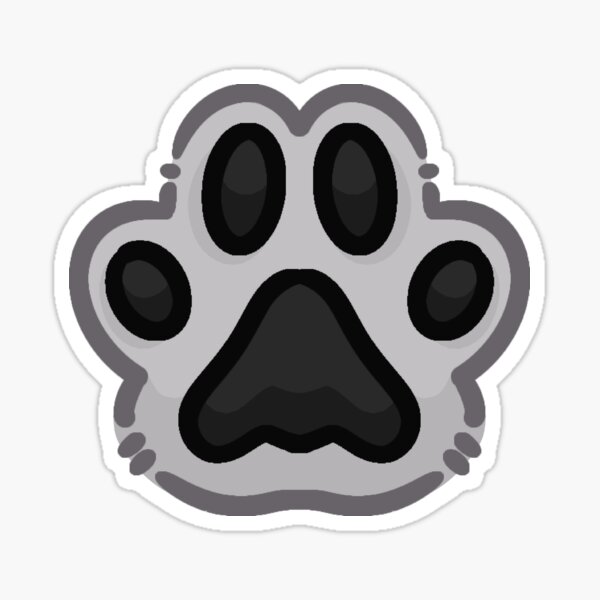 Item preview, Paw Print of Approval - Black and Gray designed and sold by blurryspirits.