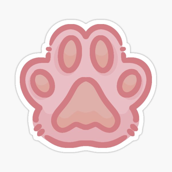 Item preview, Paw Print of Approval - Pastel Pink designed and sold by blurryspirits.