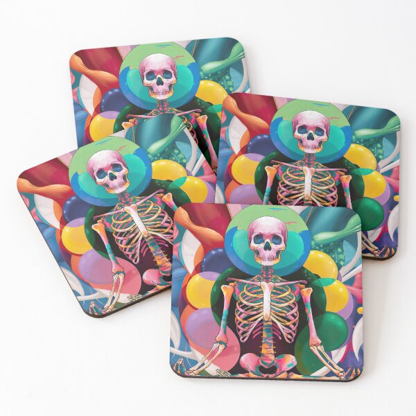 Item preview, surreal meditating skeleton designed and sold by ururuty.