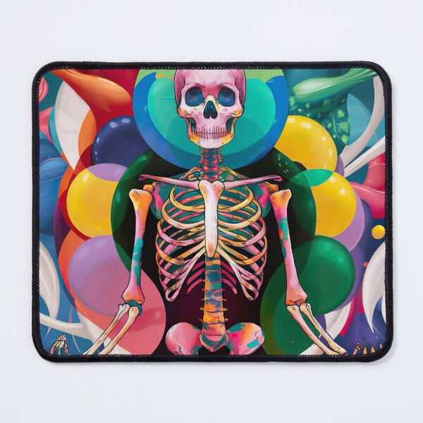 Item preview, surreal meditating skeleton designed and sold by ururuty.
