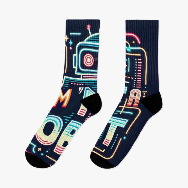 Item preview, I'm not a robot, typography, retro, neon designed and sold by maxmaj.