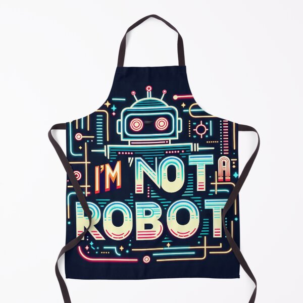 Item preview, I'm not a robot, typography, retro, neon designed and sold by maxmaj.