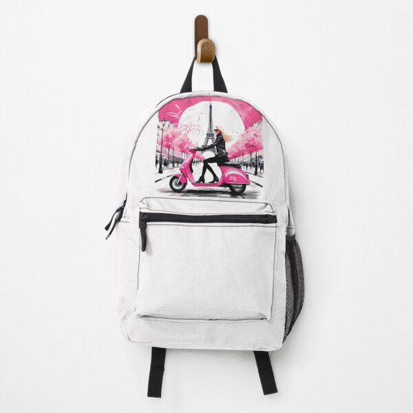Item preview, Paris Girl on Pink Scooter designed and sold by JackFreestone.
