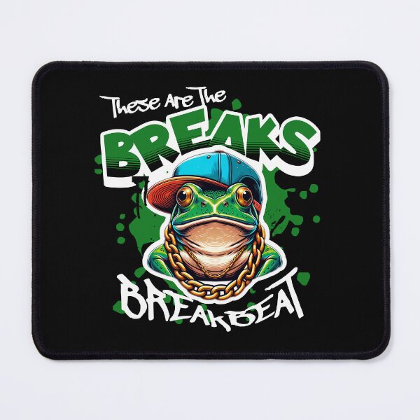 Item preview, BREAKBEAT  - These Are The Breaks Frog (white/green)  designed and sold by Discothreadz.