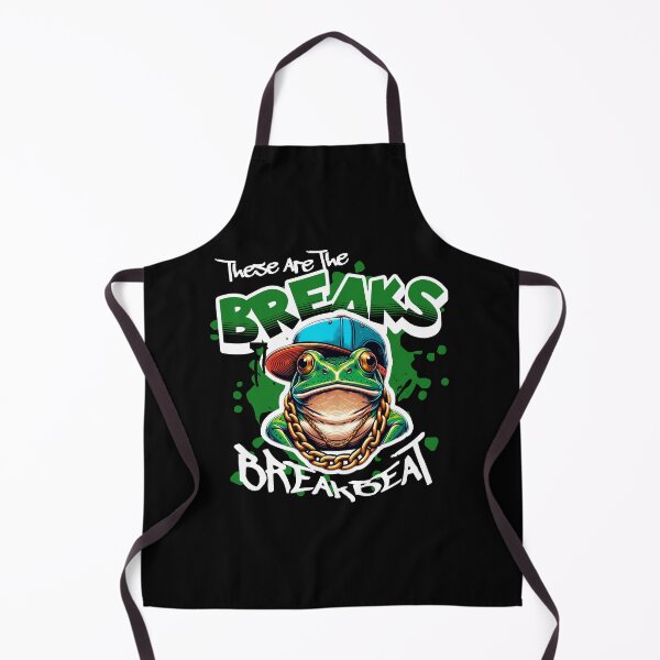 Item preview, BREAKBEAT  - These Are The Breaks Frog (white/green)  designed and sold by Discothreadz.