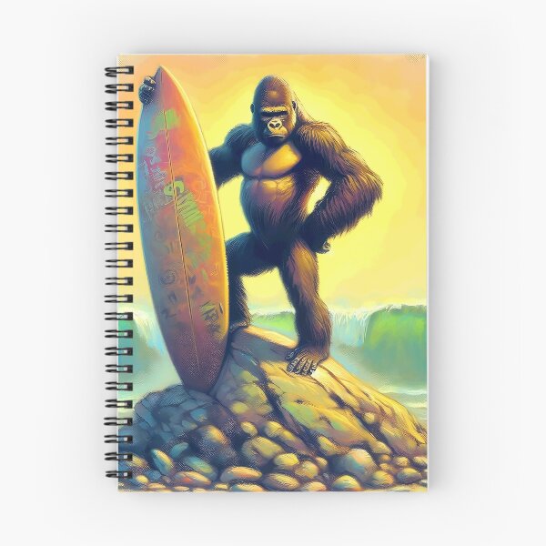 Item preview, Gorilla with surfboard designed and sold by Thedigital91.