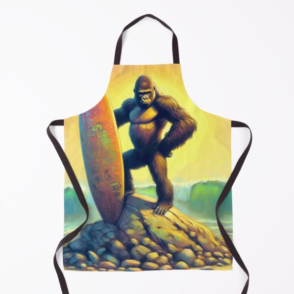 Item preview, Gorilla with surfboard designed and sold by Thedigital91.