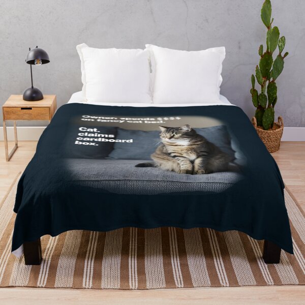 Item preview, Feline Fickle: Cat's Preference Over Fancy Beds vs. Cardboard Boxes designed and sold by FEBRICAST.