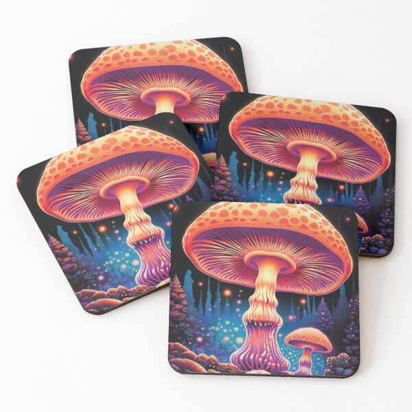 Item preview, glowing mushrooms in the forest designed and sold by Mauswohn.