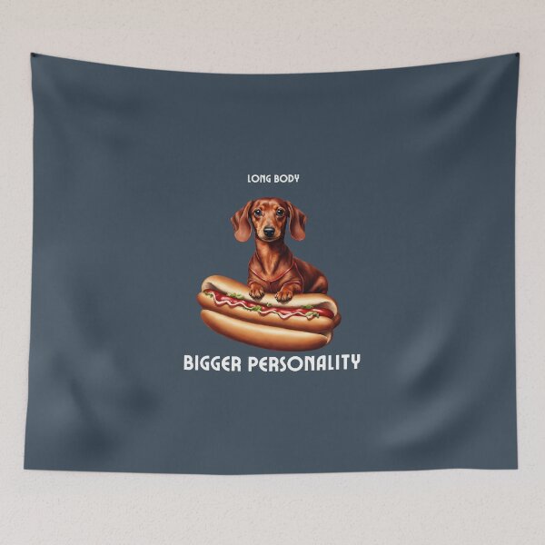 Item preview, Long body bigger personality dachshund owner red dog puppy cute dog mom dad  designed and sold by SoulfulT.