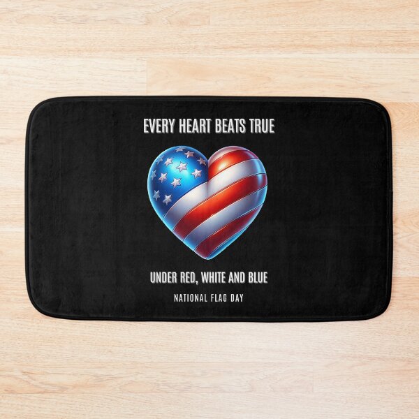 Item preview, Every heart beats true under red, white and blue - National Flag Day designed and sold by Pflugart.