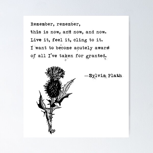 Item preview, Sylvia Plath designed and sold by exceedingdeath.