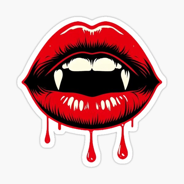 Item preview, dripping blood kiss designed and sold by czarnyfeniks.