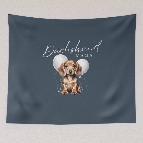 Item preview, Dachshund mama cute balloons owner red dog puppy cute dog mom dad  designed and sold by SoulfulT.