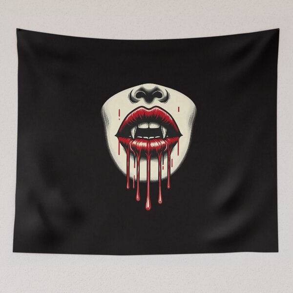 Item preview, dripping blood kiss designed and sold by czarnyfeniks.