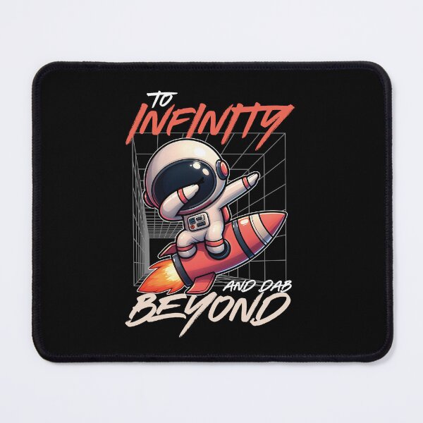 Item preview, Cute Astronaut riding on a Space rocket To Infinity Dab Beyond designed and sold by The magic Yellow bus.