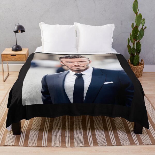 Item preview, David Robert Joseph Beckham Throw Pillow designed and sold by KariannWilkin.