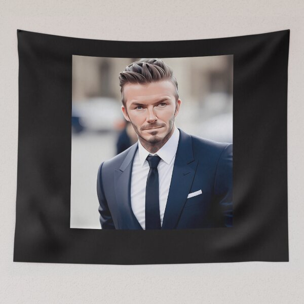 Item preview, David Robert Joseph Beckham Throw Pillow designed and sold by KariannWilkin.