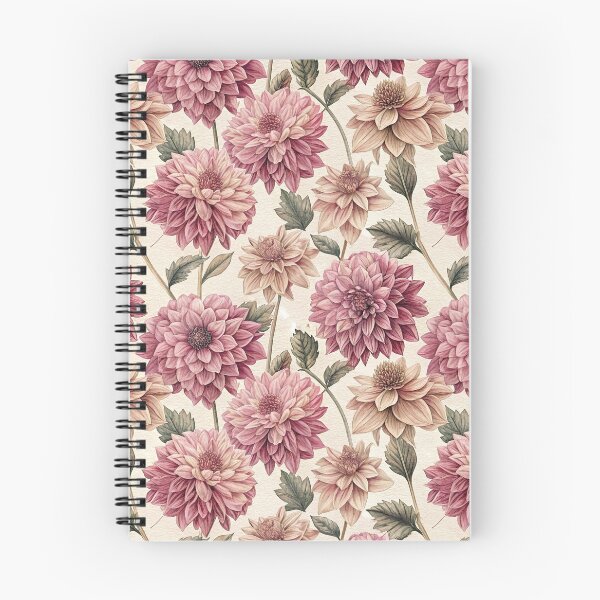 Item preview, Pink Dahlia Pattern Vintage Illustration designed and sold by patterncrow.