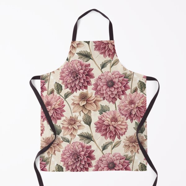 Item preview, Pink Dahlia Pattern Vintage Illustration designed and sold by patterncrow.