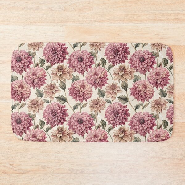 Item preview, Pink Dahlia Pattern Vintage Illustration designed and sold by patterncrow.