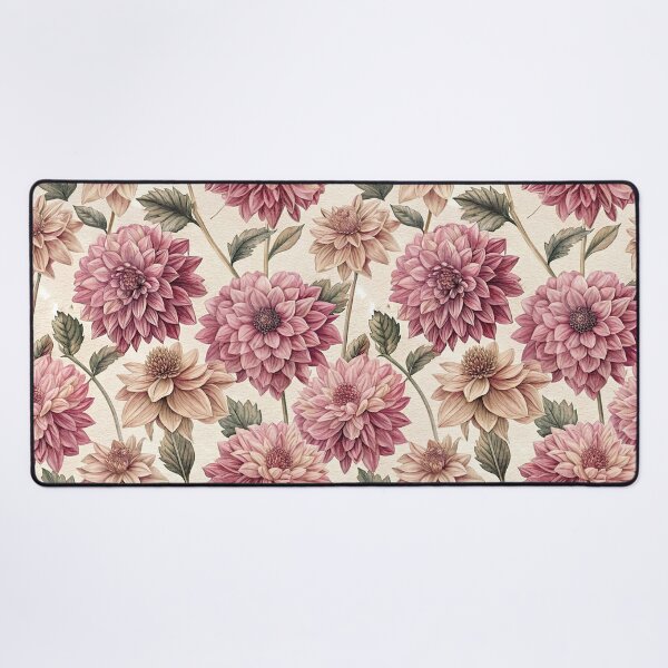 Item preview, Pink Dahlia Pattern Vintage Illustration designed and sold by patterncrow.