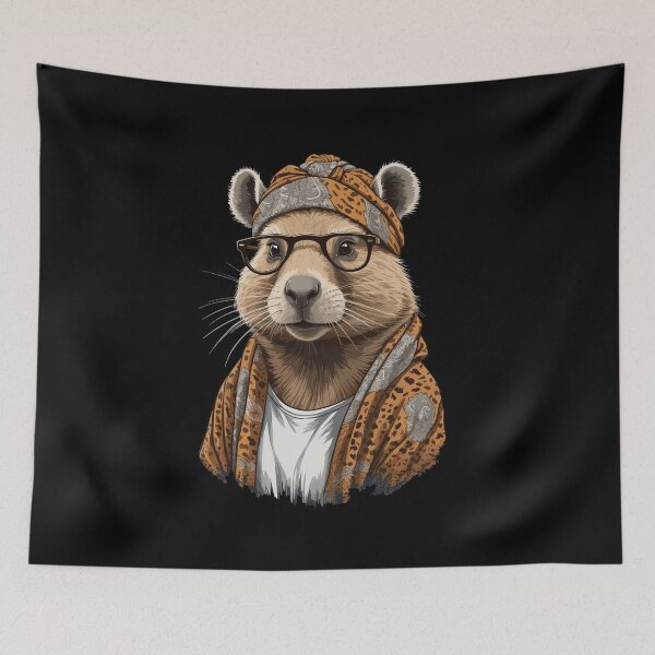 Item preview, Funny Capymama Capybara Mother Design designed and sold by LuminOrb.